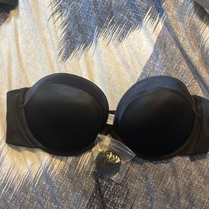 Brand new black strapless bra, comes with attachable straps